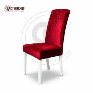 Red - Premium Velvet Dining Chair Cover