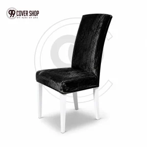 Black - Premium Velvet Dining Chair Cover