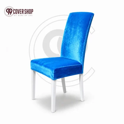 Sky Blue - Premium Velvet Dining Chair Cover