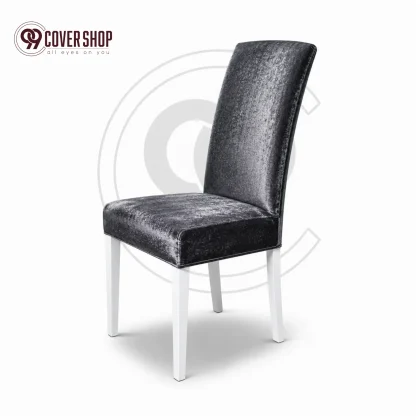 Grey - Premium Velvet Dining Chair Cover