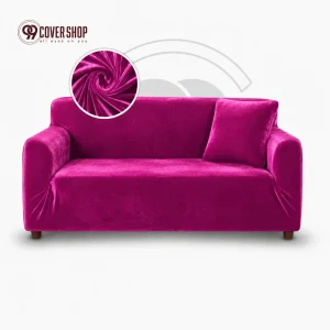 Pink - Velvet Sofa Cover | Premium China Imported Fabric