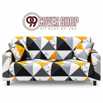 Sublimation Printed Stretchable Fabric Sofa Cover for 1,2,3 Seat | 990101