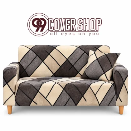 Printed Sofa Cover for 1,2,3 Seat & Customizable Sofa Look Stylish | 990103