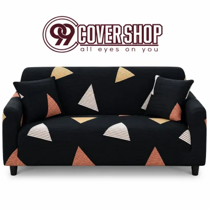 Triangle Shape Print sofa Cover for any Size | 990110