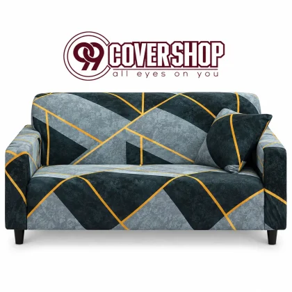 Simple Shape with Look soft Print Sofa Cover Like Simple & Modern | 990118