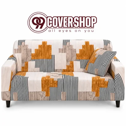 Wooden Texure Print Sofa Cover Like Simple & Modern | 990119