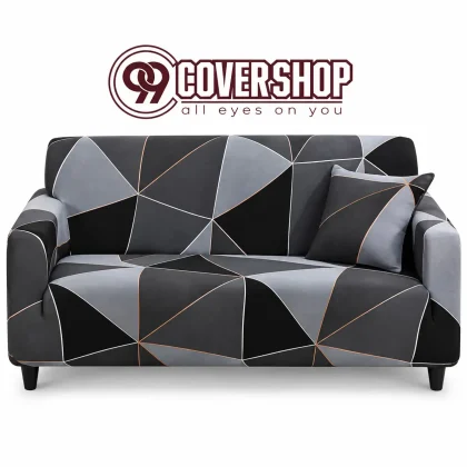 Geomatic Shape Print Sofa Cover Very Simple & Modern | 990121