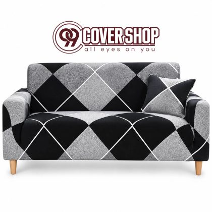 Cross Shape Print Sofa Cover Look Modern | 990123
