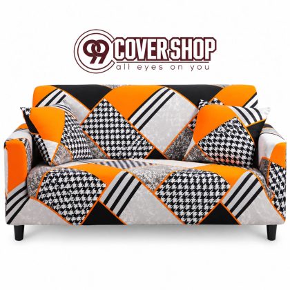 Mammy Poka Design Print Sofa Cover Look Modern | 990124