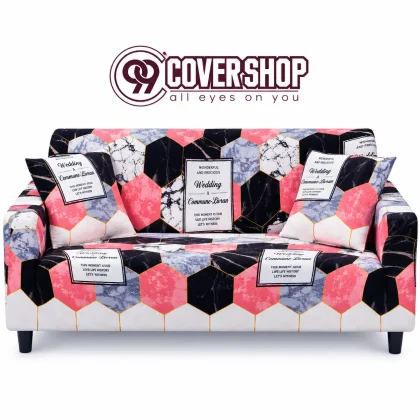 Ball Shape Design Print Sofa Cover Look Modern | 990125