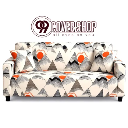 Mountain Design Print Sofa Cover Look Modern | 990131