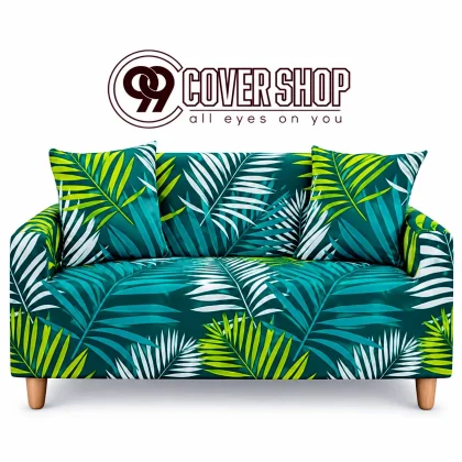 Leaf Pattern Design Print Sofa Cover Look stylish | 990134