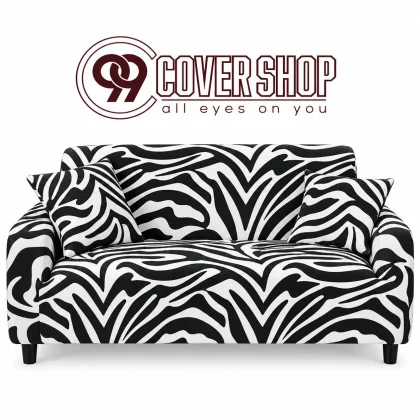 Zebra Design Print Sofa Cover Look Stylish | 990136