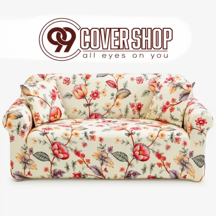 Poppy Flower Design Print Sofa Cover Look Stylish | 990138