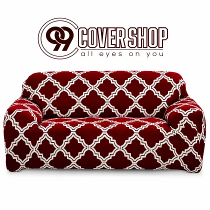 Moroccan Shape Design Print Sofa Cover Look Stylish | 990140