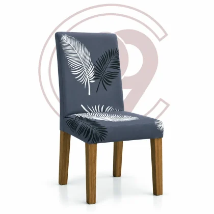 Feather design Printed Spandex Chair Cover । 99004